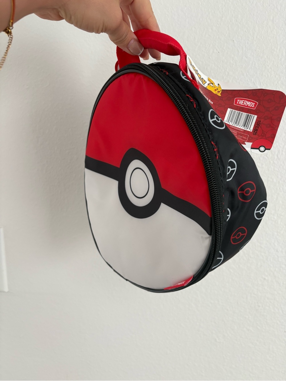 Thermos Kids Red Black White Poké Ball Lunch Bag